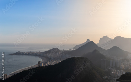 sunset in the mountains Rio de Janeiro