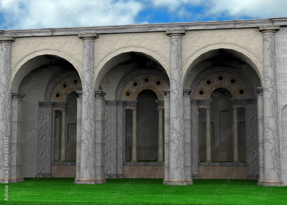 Ancient Roman Temple - 3D