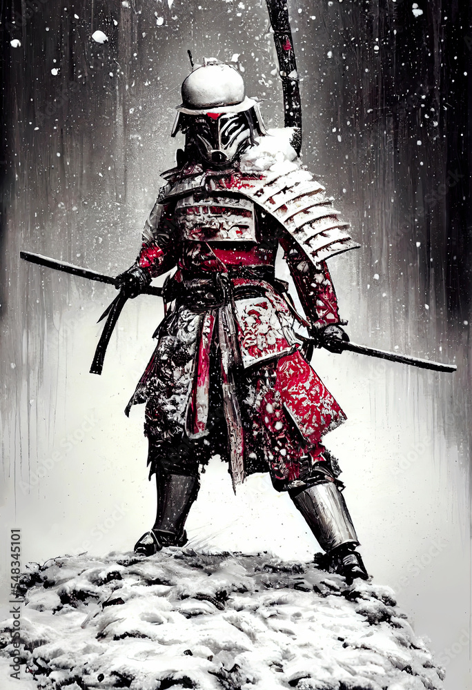 Way of the warrior samurai cold winter, heavy armor and weapons