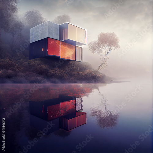 Contemporary building by th...