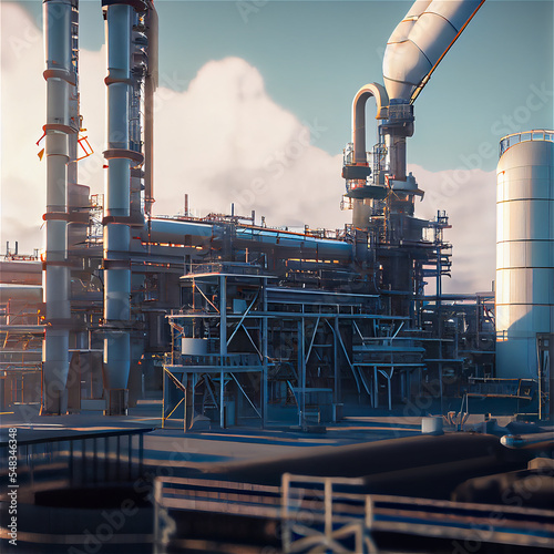 Petrochemical plant exterior