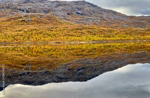 norway autumn in the mountains