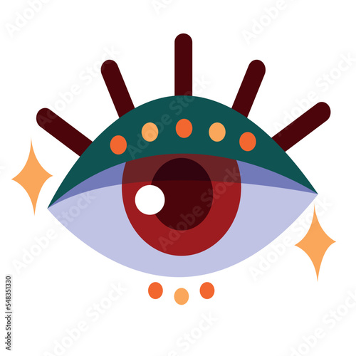 eye human Boho style