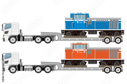 機関車輸送トラック