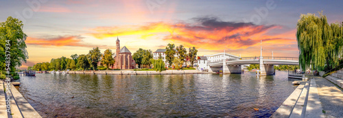 Tableau sur toile Panorama, Brandenburg an der Havel, Deutschland