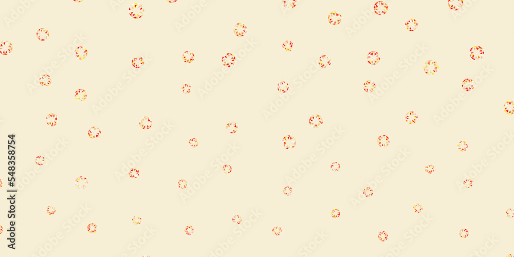 Light orange vector backdrop with dots. Light orange vector backdrop with dots.