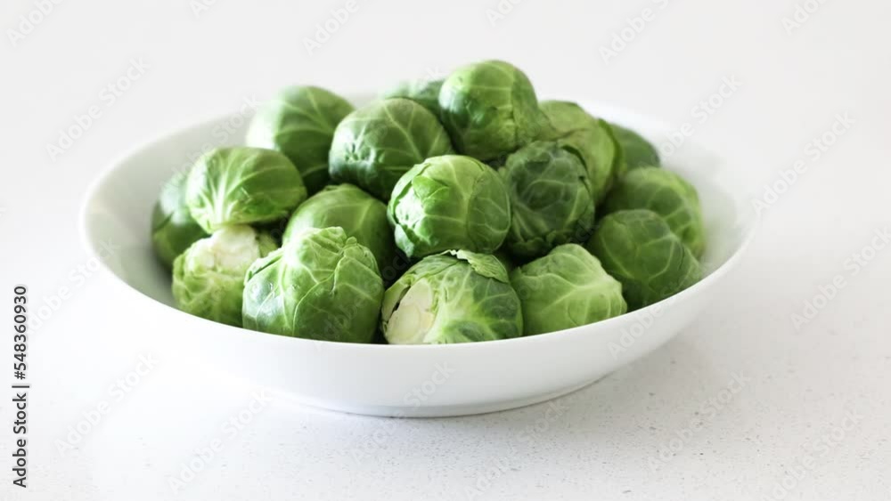 Serving a Bowl of Brussels Sprouts Serving a Bowl of Brussels Sprouts
