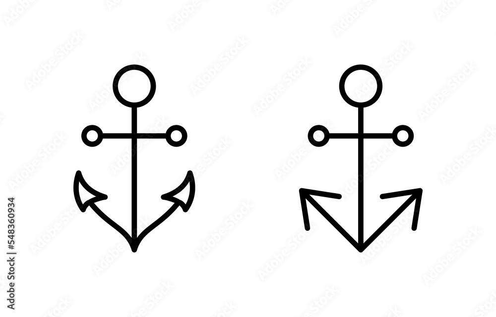 Anchor icon vector for web and mobile app. Anchor sign and symbol. Anchor marine icon. Anchor icon vector for web and mobile app. Anchor sign and symbol. Anchor marine icon.