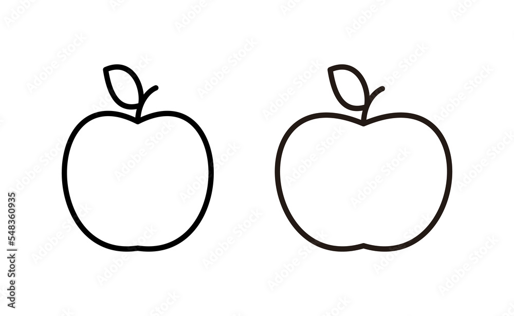 Apple icon vector for web and mobile app. Apple sign and symbols for web design. Apple icon vector for web and mobile app. Apple sign and symbols for web design.