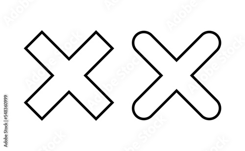 Close icon vector for web and mobile app. Delete sign and symbol. cross sign