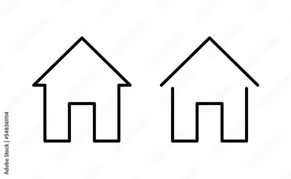 House icon vector for web and mobile app. Home sign and symbol House icon vector for web and mobile app. Home sign and symbol