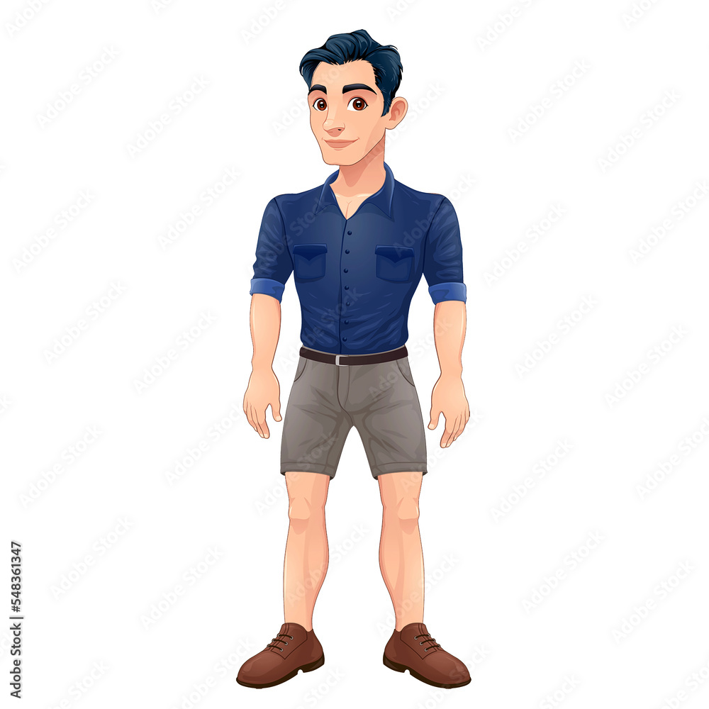 Fototapeta premium avatar man fashion