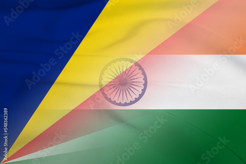 Seychelles and India national flag international relations IND SYC