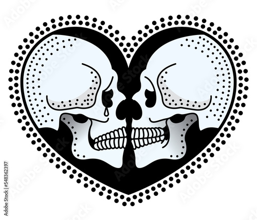 Facing Skulls