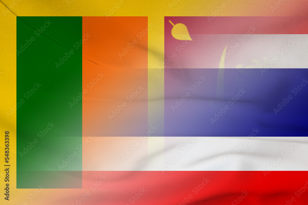 Sri Lanka and Thailand state flag international contract THA LKA