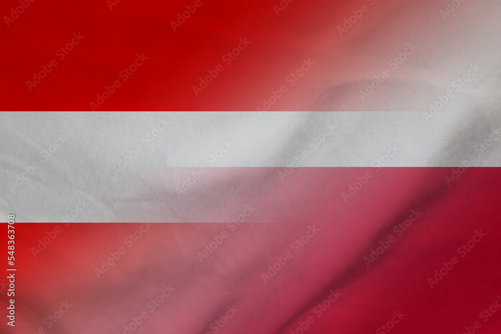 Austria and Chile national flag transborder relations CHN AUT