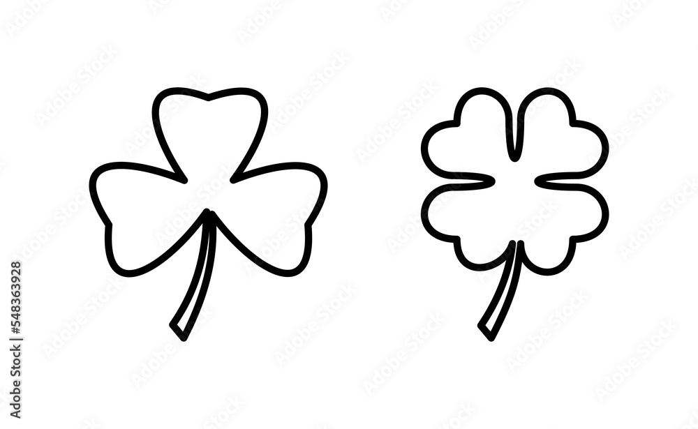 Clover icon vector for web and mobile app. clover sign and symbol. four leaf clover icon. Clover icon vector for web and mobile app. clover sign and symbol. four leaf clover icon.