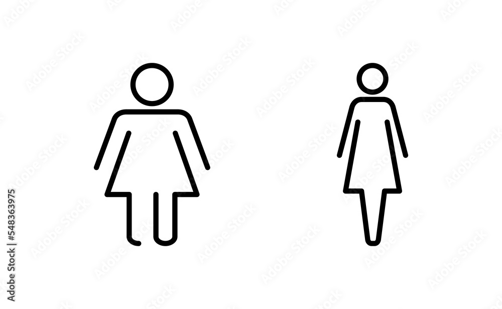 Female icon vector for web and mobile app. woman sign and symbol Female icon vector for web and mobile app. woman sign and symbol