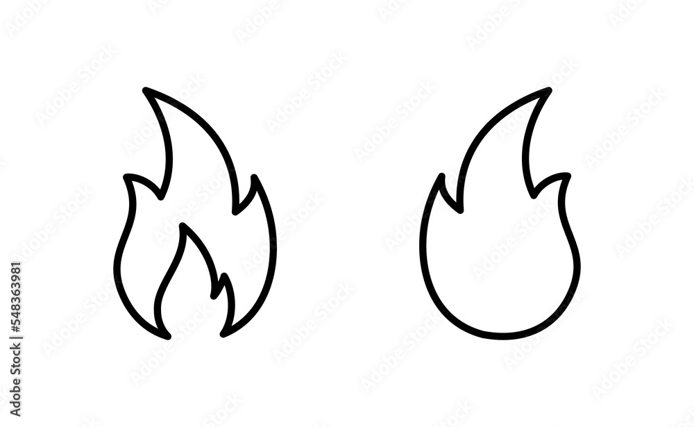 Fire icon vector for web and mobile app. fire sign and symbol