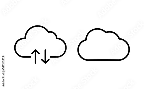 Cloud icon vector for web and mobile app. cloud sign and symbol