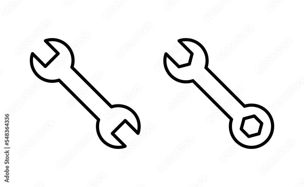 Wrench icon vector for web and mobile app. repair icon. tools sign and symbol Wrench icon vector for web and mobile app. repair icon. tools sign and symbol