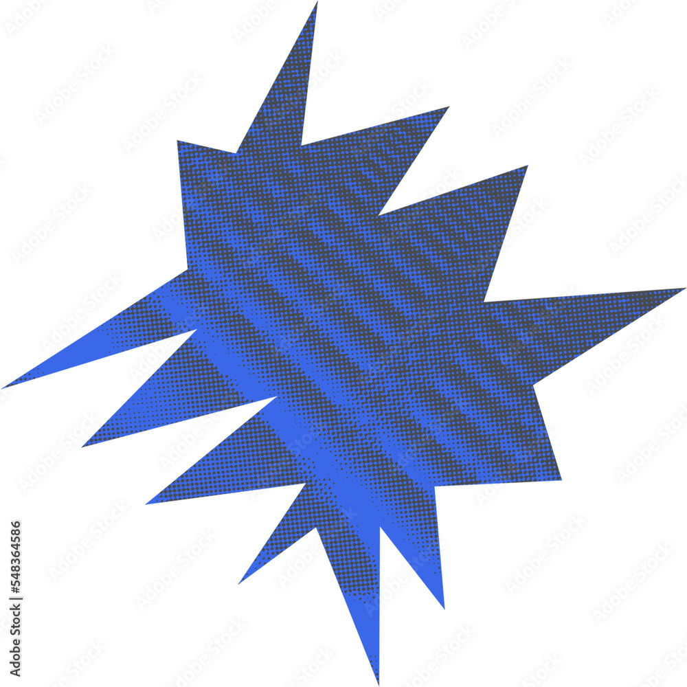 Abstract transparent halftone grunge burst shape. Abstract transparent halftone grunge burst shape.