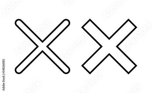 Close icon vector for web and mobile app. Delete sign and symbol. cross sign