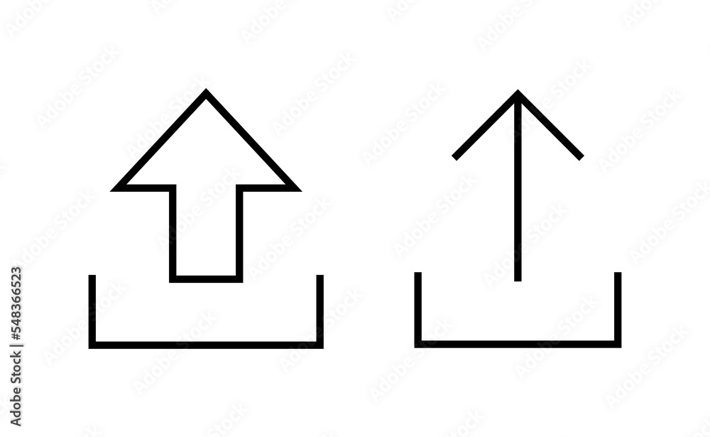 Upload icon vector for web and mobile app. load data sign and symbol Upload icon vector for web and mobile app. load data sign and symbol