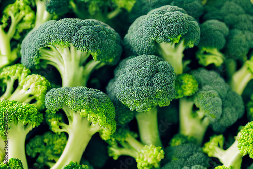 fresh raw green healthy broccoli