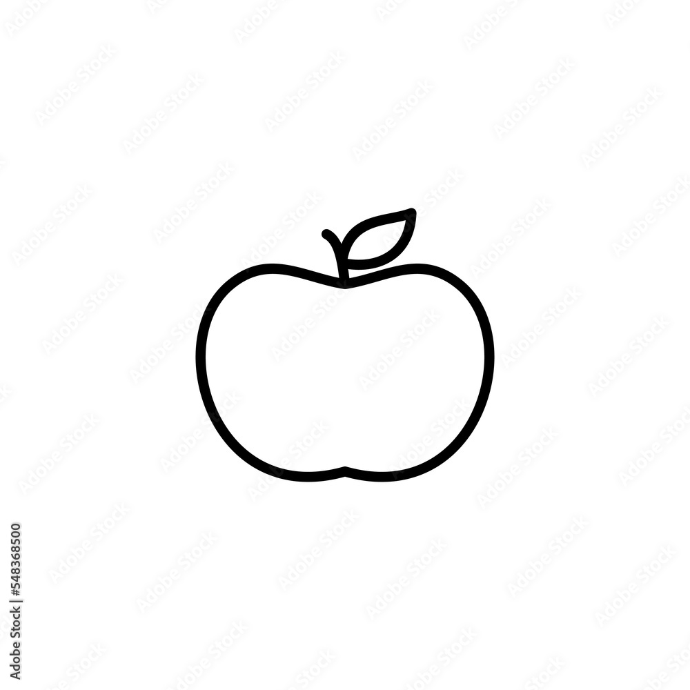 Apple icon vector illustration. Apple sign and symbols for web design. Apple icon vector illustration. Apple sign and symbols for web design.
