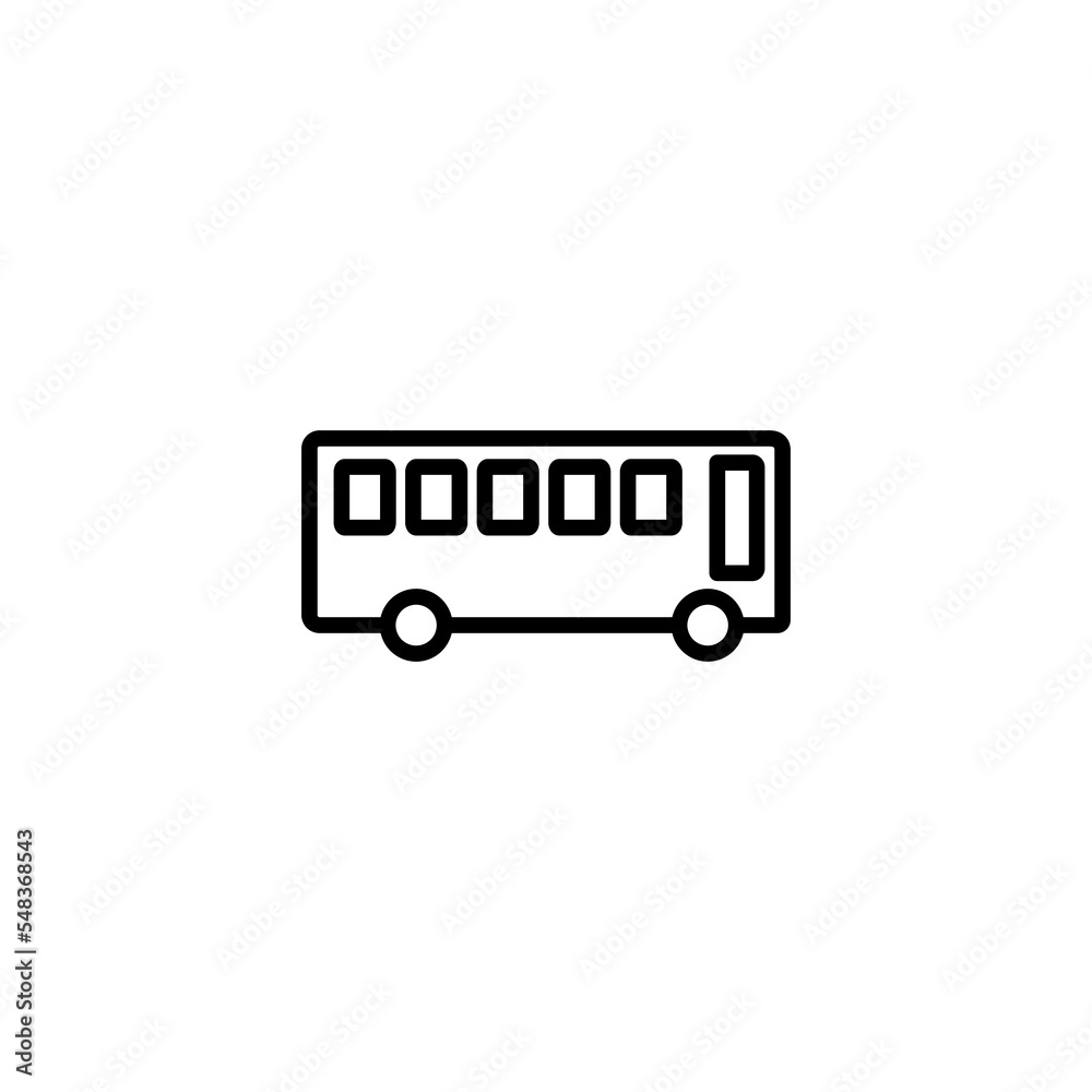Bus icon vector illustration. bus sign and symbol. transport symbol Bus icon vector illustration. bus sign and symbol. transport symbol