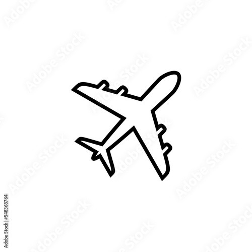 Plane icon vector illustration. Airplane sign and symbol. Flight transport symbol. Travel sign. aeroplane