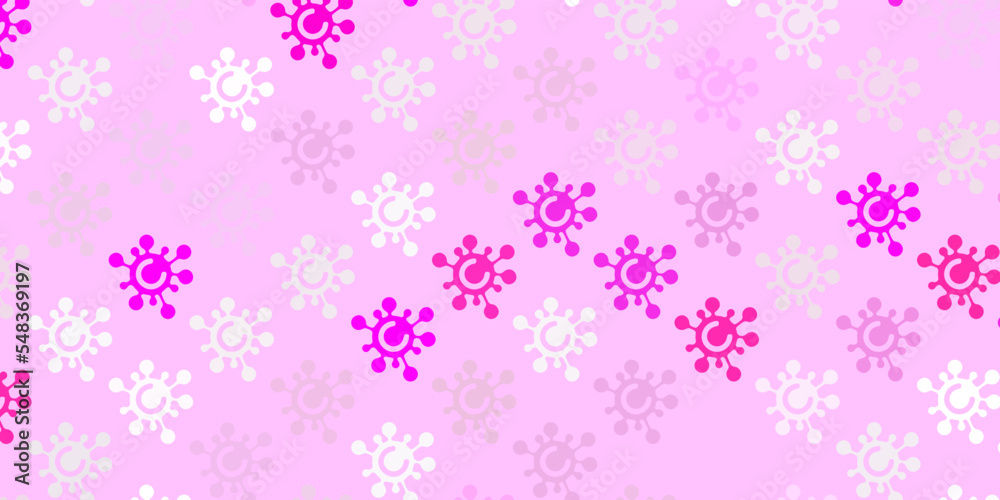 Light Pink vector texture with disease symbols. Light Pink vector texture with disease symbols.