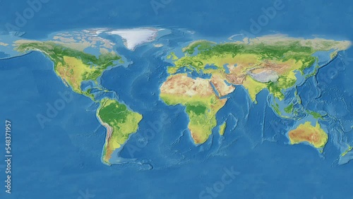 Brazil 3d World Map