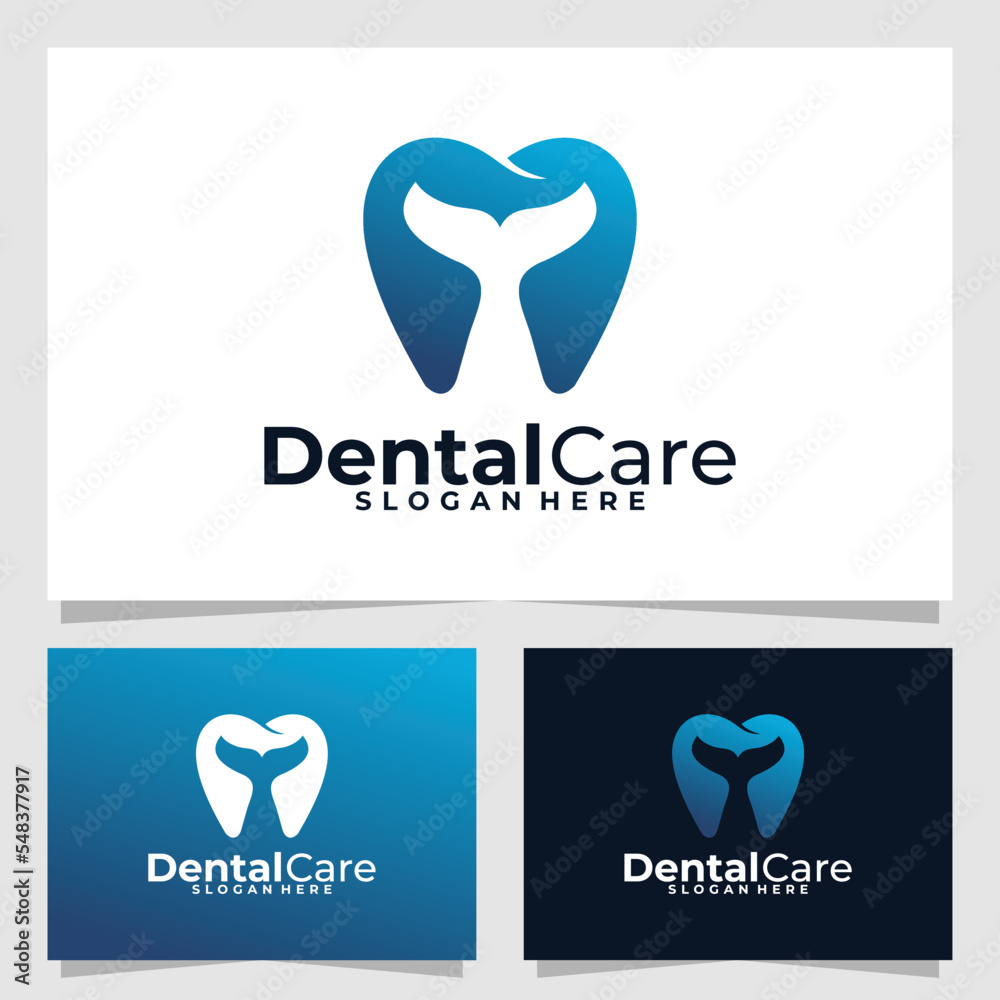 dental care logo vector design template