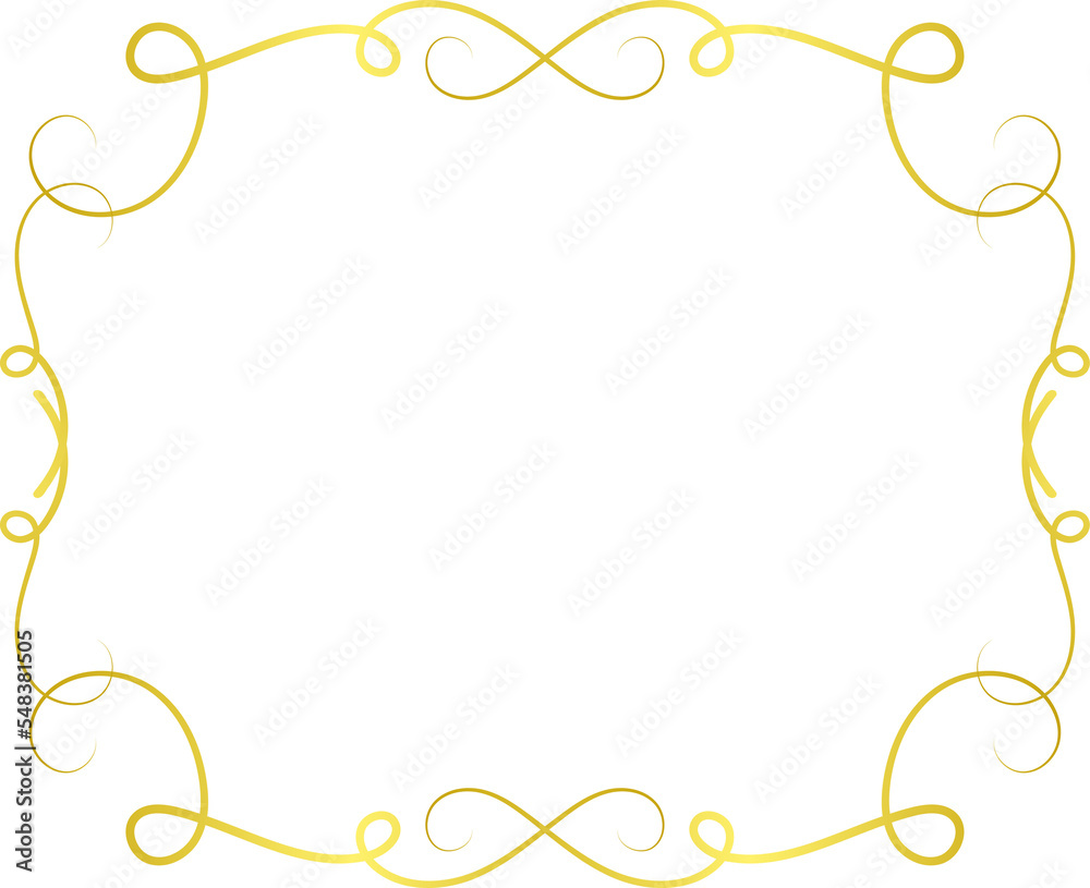 Gold Borders Elements ornament 