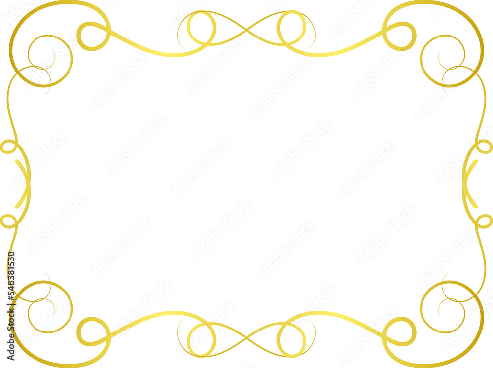 Gold Borders Elements ornament 