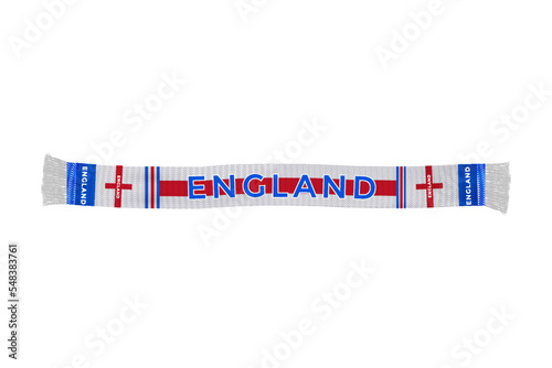 England flag scarf football fans vector art illustration