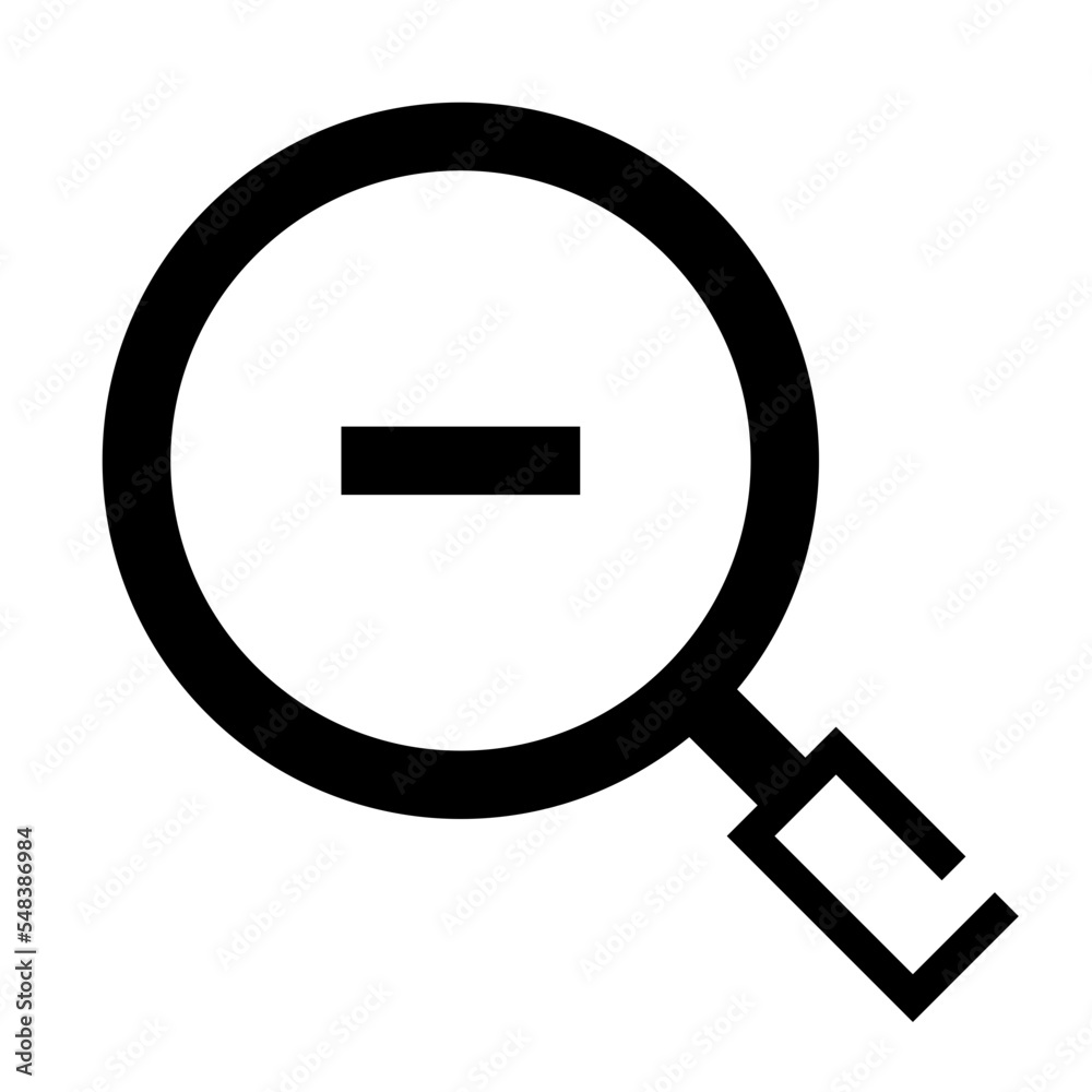 Icon Zoom Out With Style Glyph Icon Zoom Out With Style Glyph