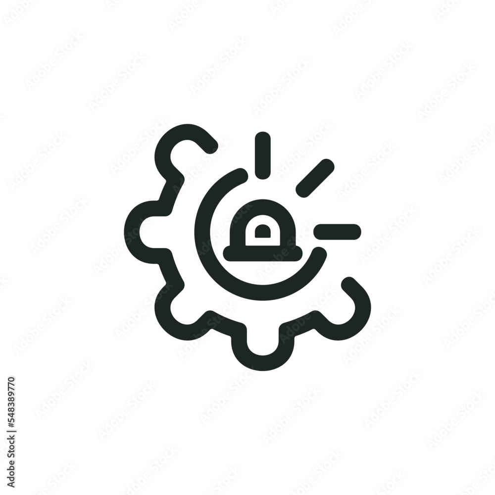 Emergency management icon isolated on white background Emergency management icon isolated on white background