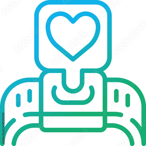 wearable gradient line icon