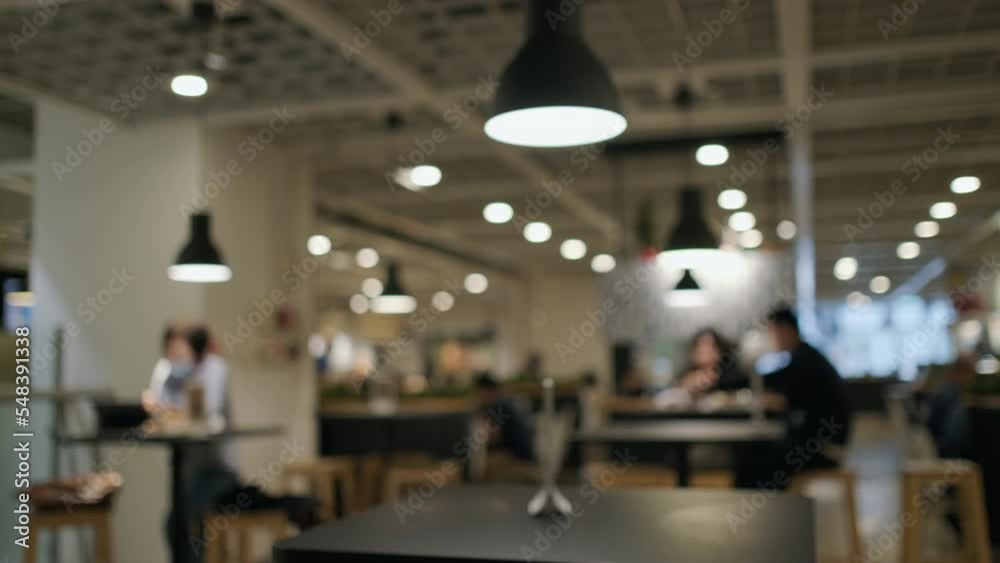 Abstract blur defocus coffee shop cafe and restaurant interior background