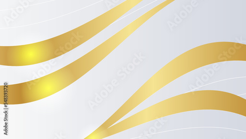 Luxury abstract background with golden lines on white, modern black backdrop concept 3d style. Illustration from vector about modern template deluxe design.