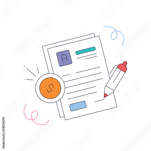 Online podcast flat animated design, premium download 