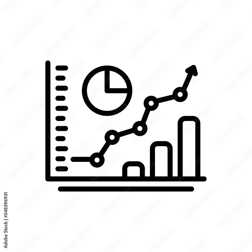Black line icon for forecasts Black line icon for forecasts
