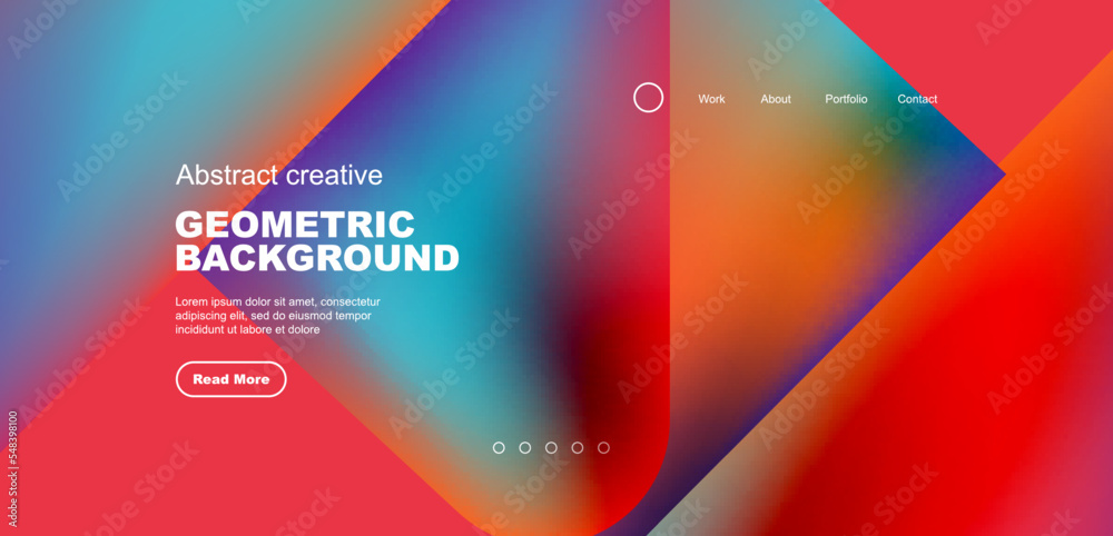 Liquid shapes with flowing gradient colors. Geometric circle round triangles. Vector illustration for wallpaper, banner, background, leaflet, catalog, cover, flyer Liquid shapes with flowing gradient colors. Geometric circle round triangles. Vector illustration for wallpaper, banner, background, leaflet, catalog, cover, flyer