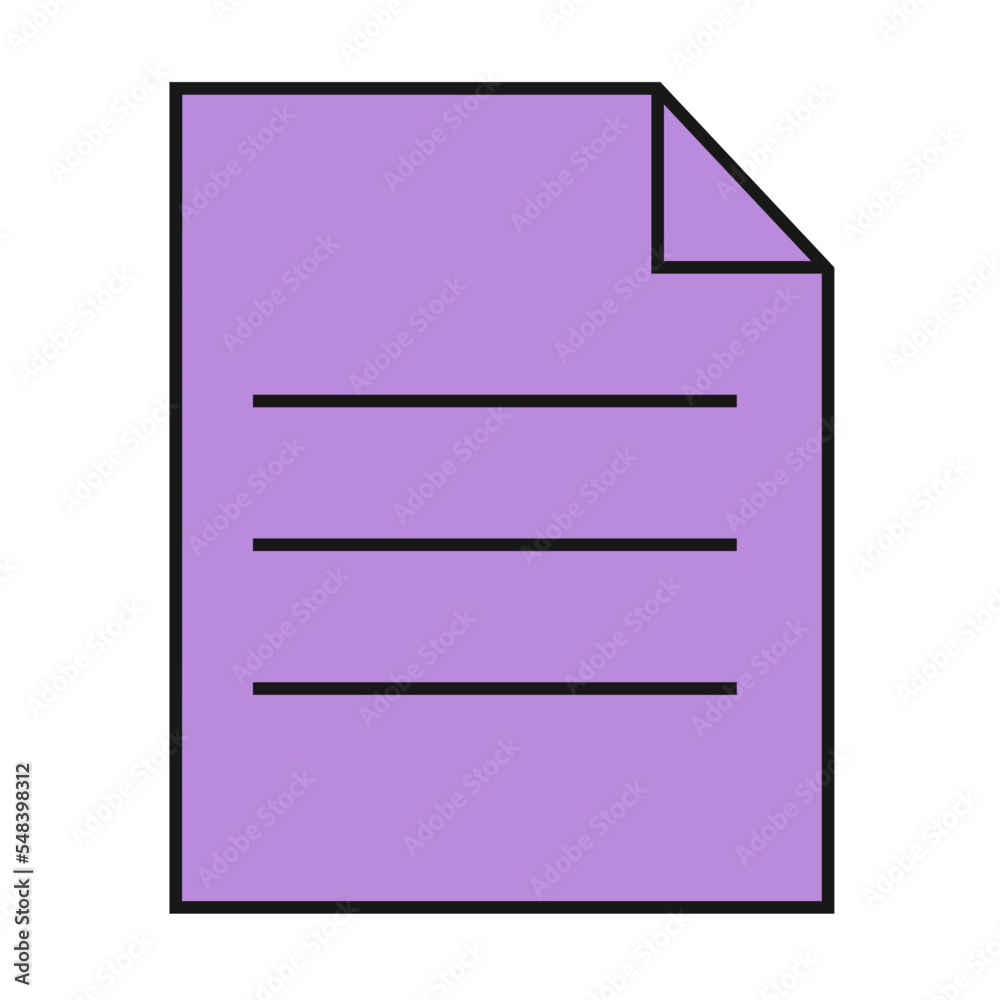 File document vector illustration in line filled design File document vector illustration in line filled design