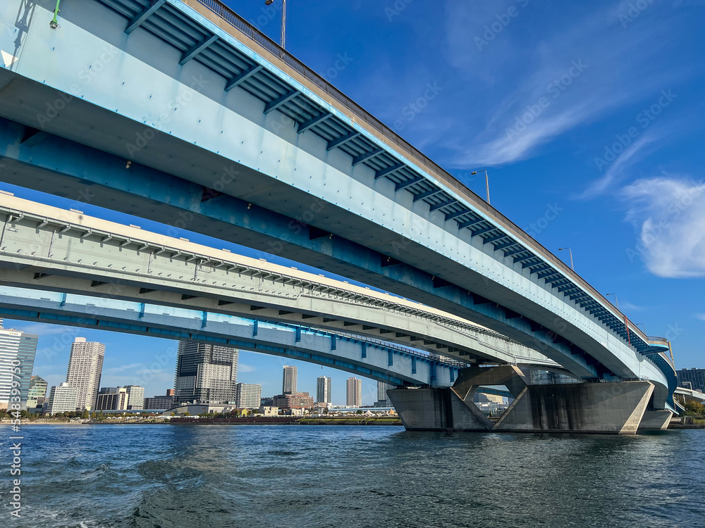 フェリーから見えた晴海大橋
