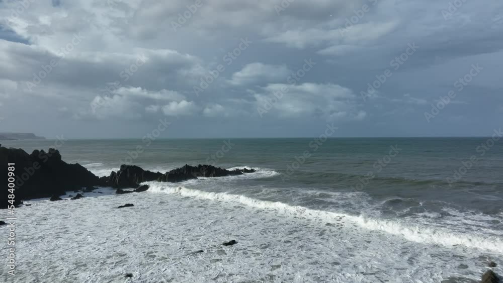 Hartland Quay, North Devon Coast, Aerial Drone September 2022, Prores 4K - Clip 10 Hartland Quay, North Devon Coast, Aerial Drone September 2022, Prores 4K - Clip 10
