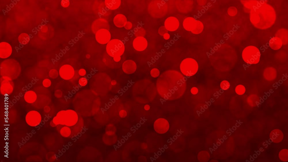 Red abstract background with red particles blinking on screen Red abstract background with red particles blinking on screen